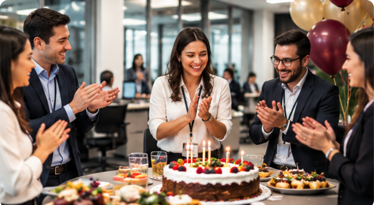 Celebración mensual para colaboradores